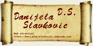 Danijela Slavković vizit kartica